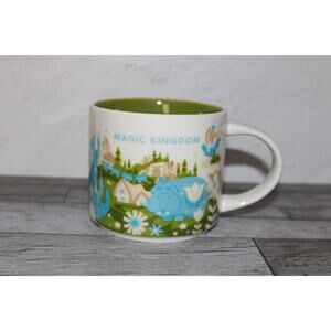 Starbucks Magic Kingdom You Are Here Mug 14 oz Coffee Cup Theme Park EUC